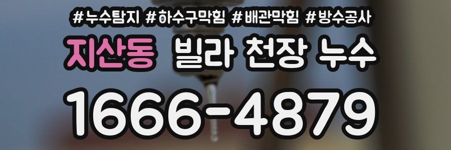 지산동 빌라 천장 누수