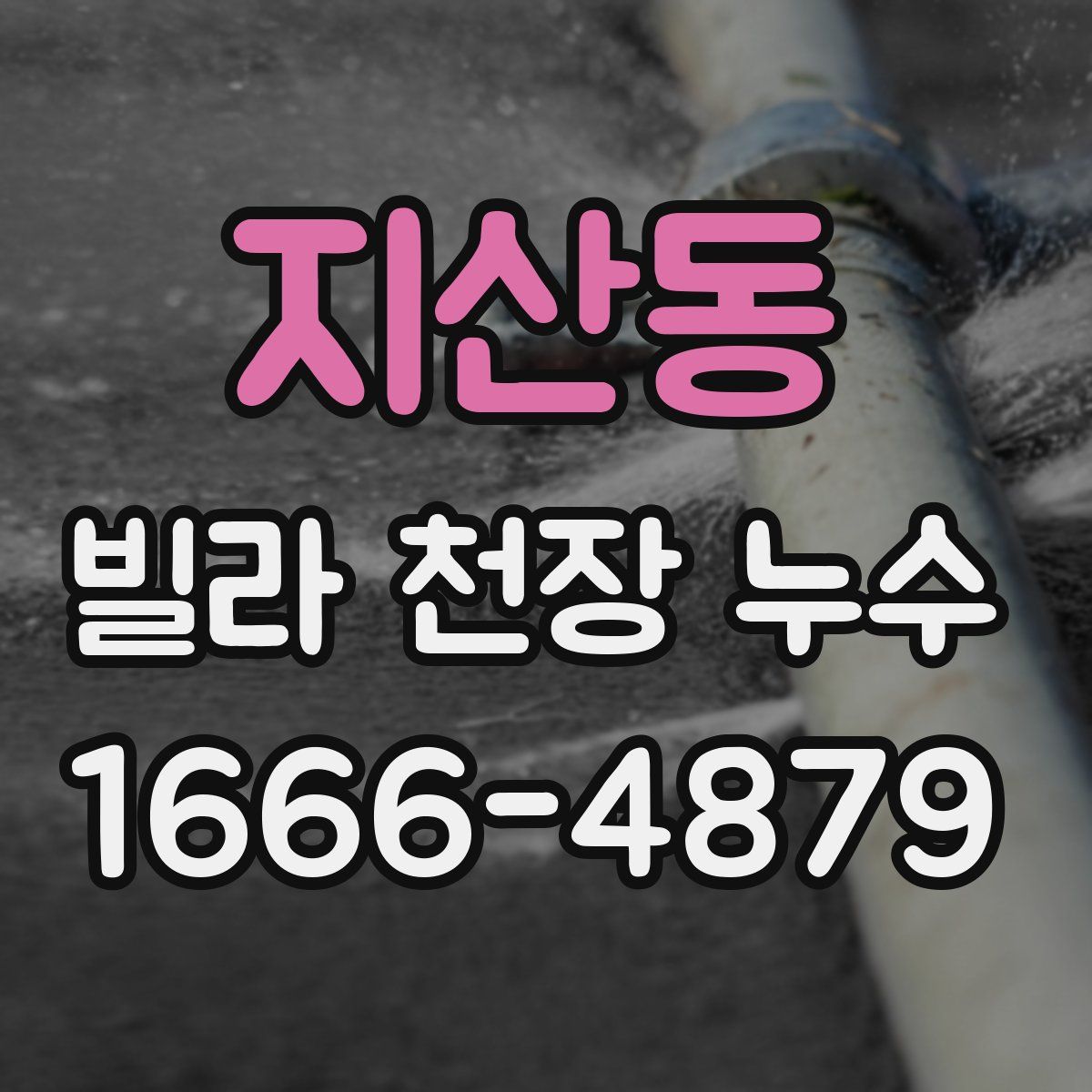 지산동 빌라 천장 누수
