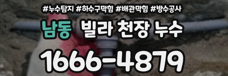 남동 빌라 천장 누수