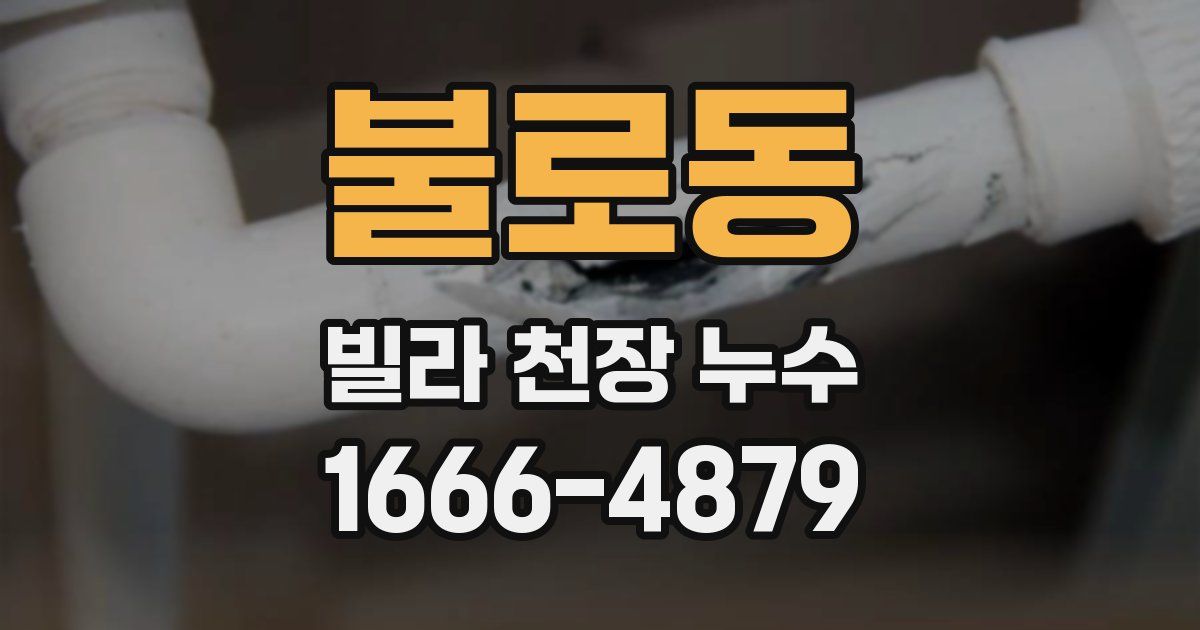 불로동 빌라 천장 누수