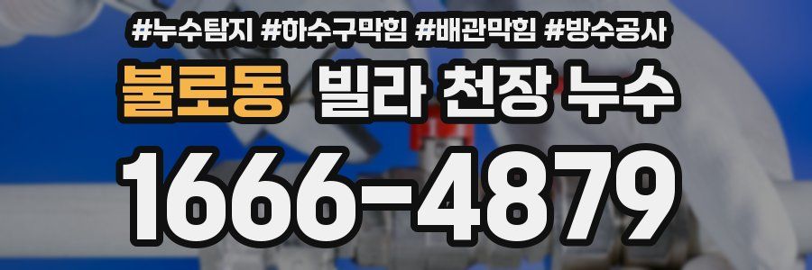 불로동 빌라 천장 누수