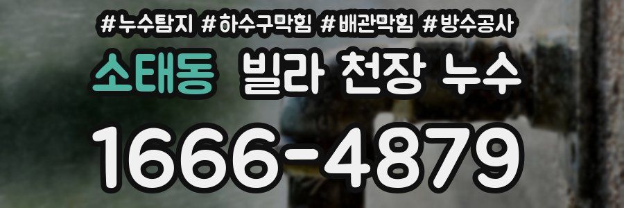 소태동 빌라 천장 누수