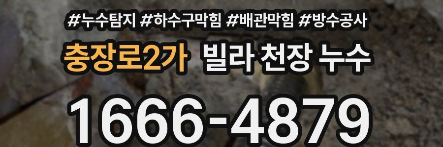 충장로2가 빌라 천장 누수