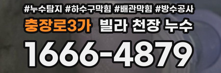 충장로3가 빌라 천장 누수