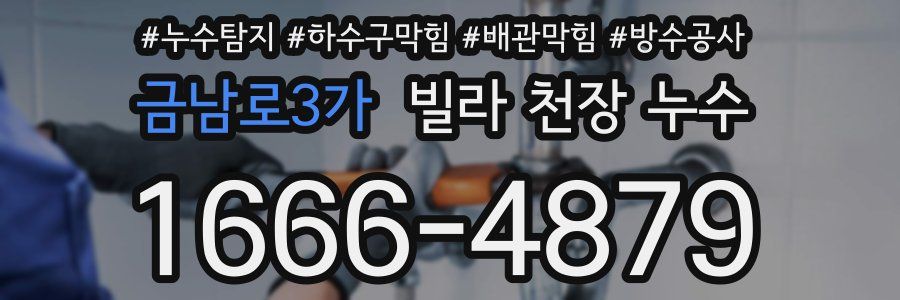 금남로3가 빌라 천장 누수