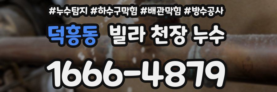 덕흥동 빌라 천장 누수