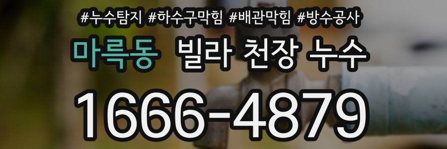 마륵동 빌라 천장 누수