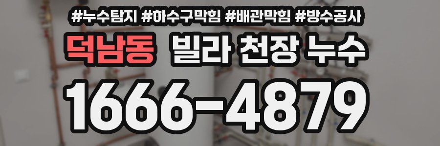 덕남동 빌라 천장 누수