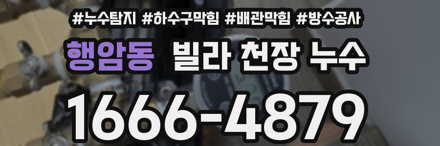 행암동 빌라 천장 누수