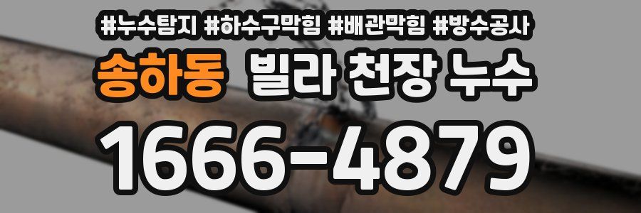 송하동 빌라 천장 누수