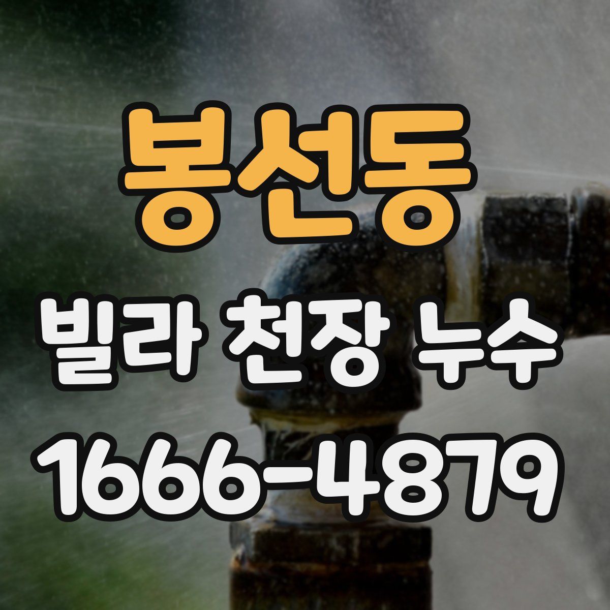 봉선동 빌라 천장 누수