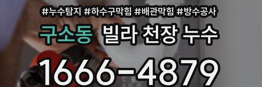 구소동 빌라 천장 누수