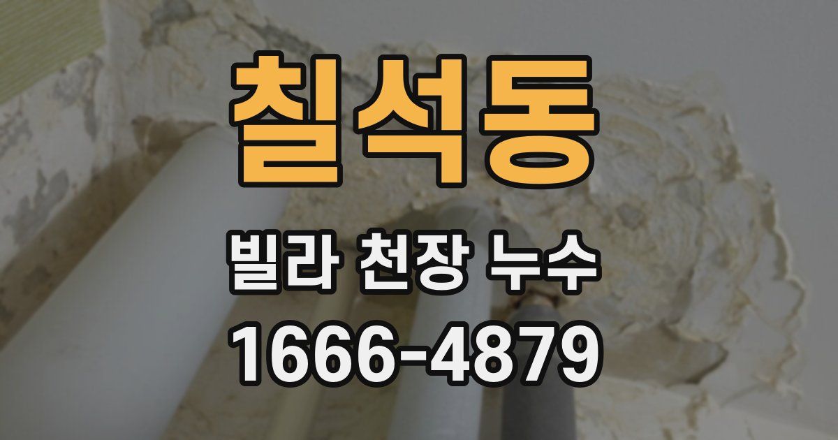 칠석동 빌라 천장 누수