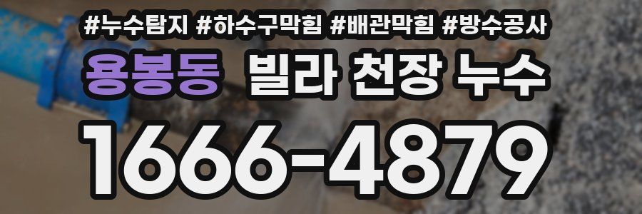 용봉동 빌라 천장 누수