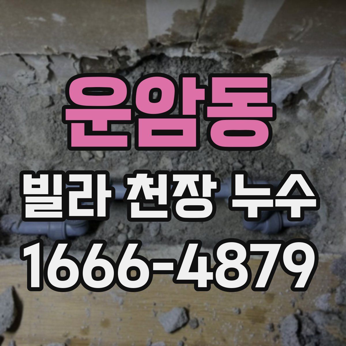 운암동 빌라 천장 누수