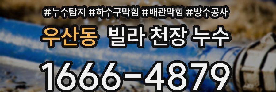 우산동 빌라 천장 누수