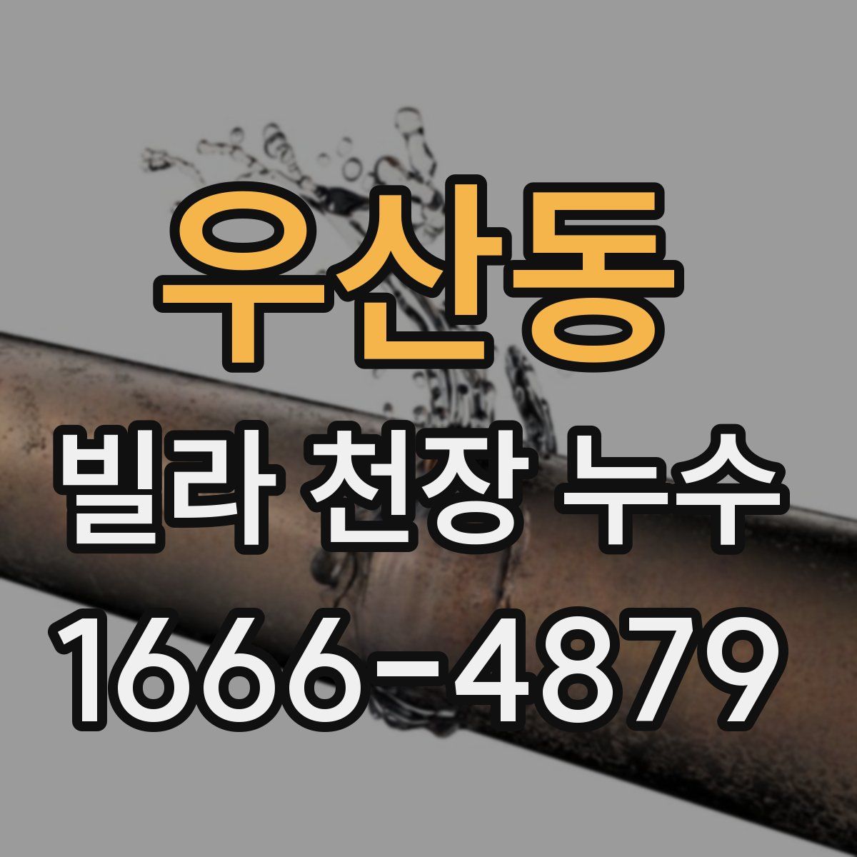우산동 빌라 천장 누수