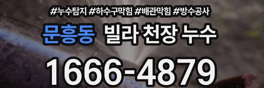 문흥동 빌라 천장 누수