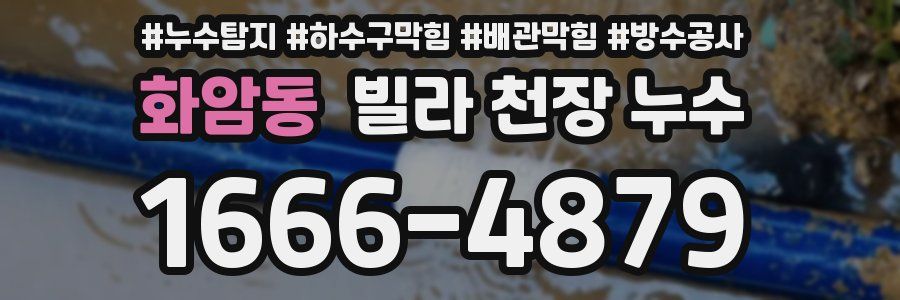 화암동 빌라 천장 누수