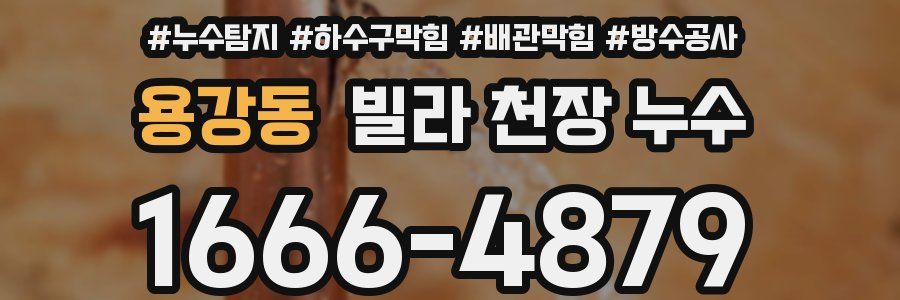 용강동 빌라 천장 누수