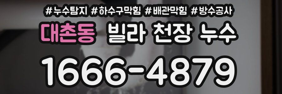 대촌동 빌라 천장 누수