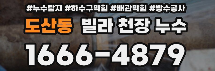 도산동 빌라 천장 누수
