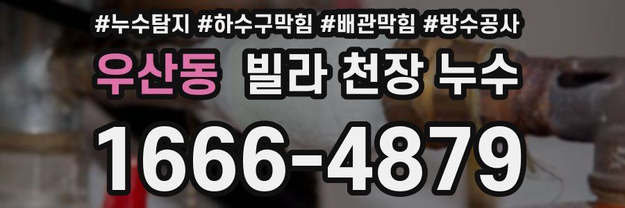 우산동 빌라 천장 누수