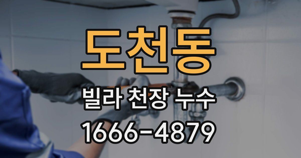 도천동 빌라 천장 누수