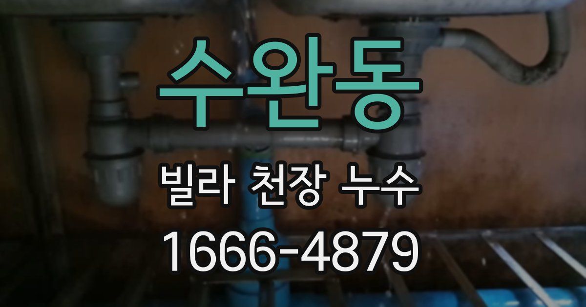 수완동 빌라 천장 누수