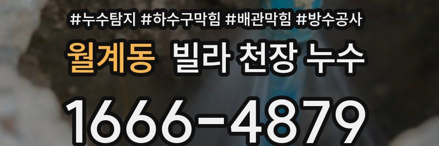 월계동 빌라 천장 누수