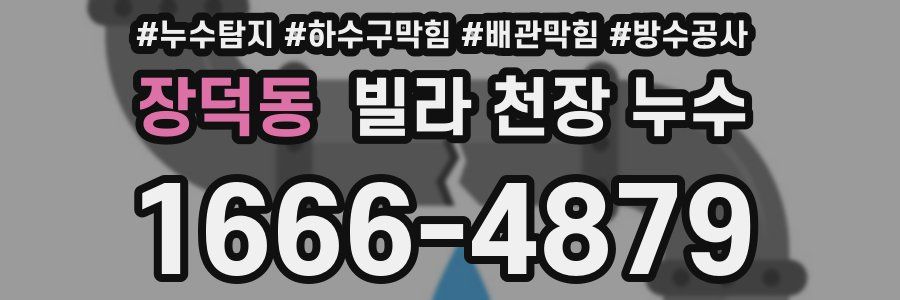 장덕동 빌라 천장 누수
