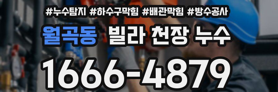 월곡동 빌라 천장 누수