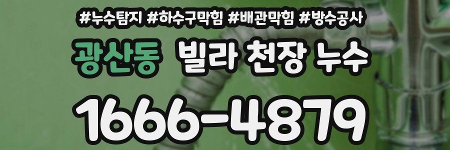 광산동 빌라 천장 누수