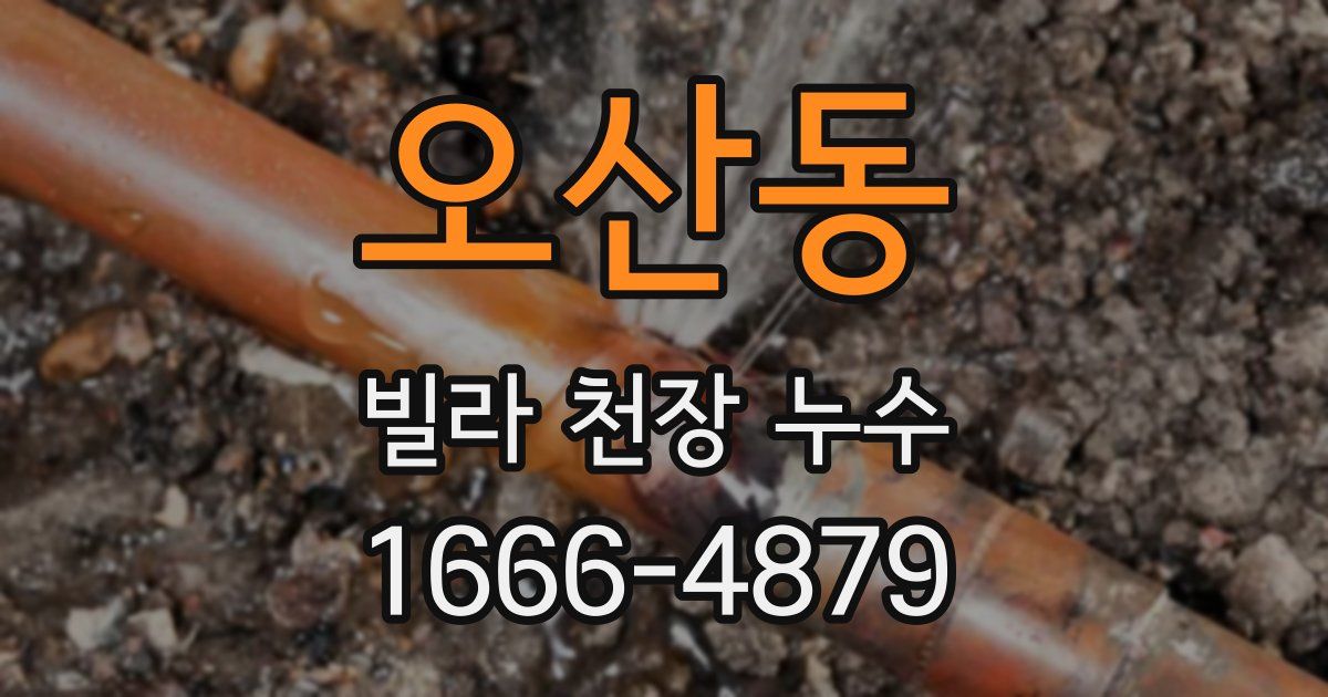 오산동 빌라 천장 누수