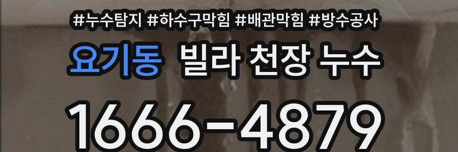 요기동 빌라 천장 누수