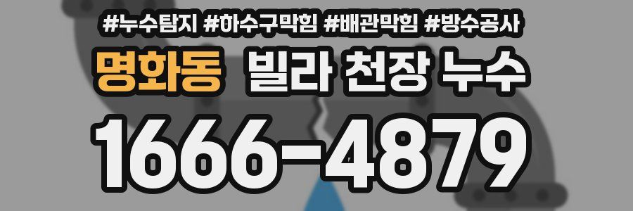 명화동 빌라 천장 누수