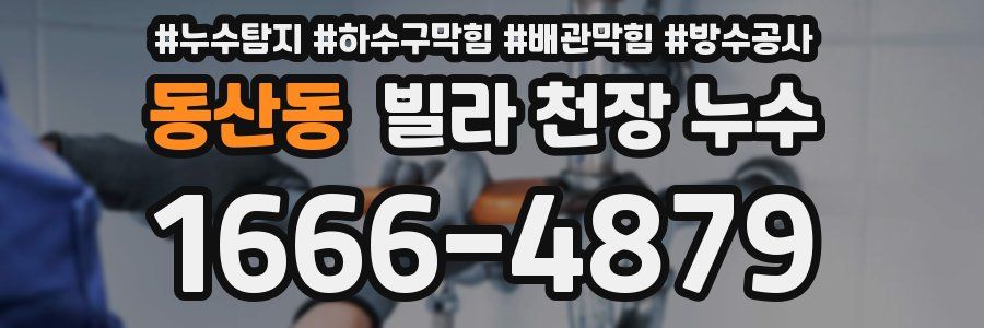 동산동 빌라 천장 누수