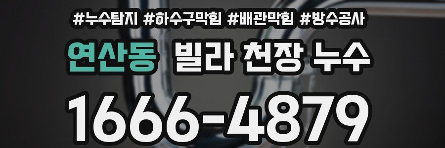 연산동 빌라 천장 누수