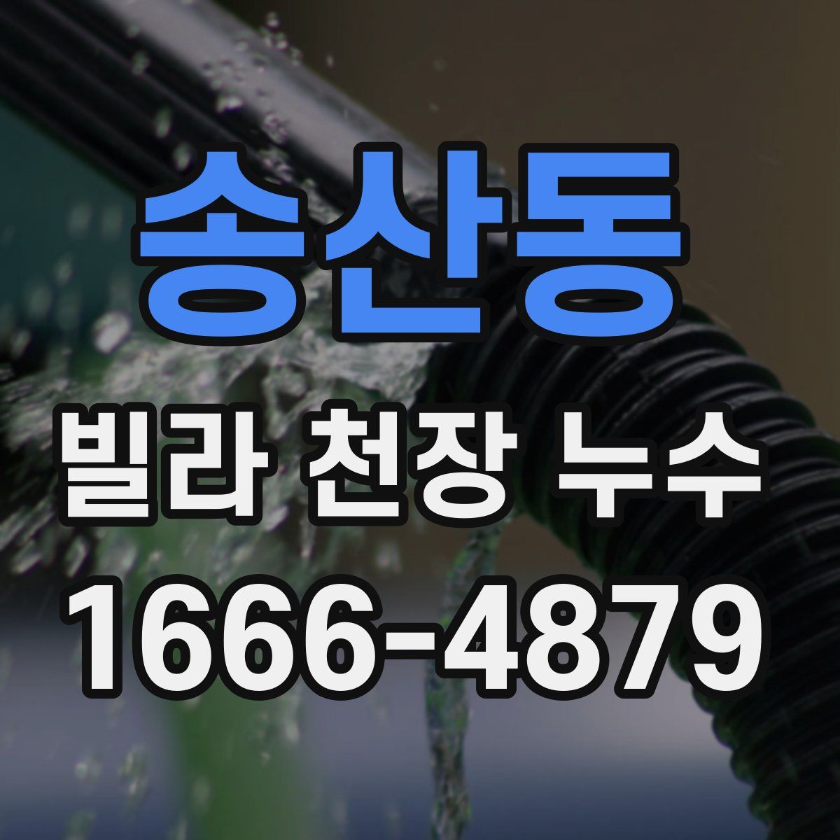 송산동 빌라 천장 누수