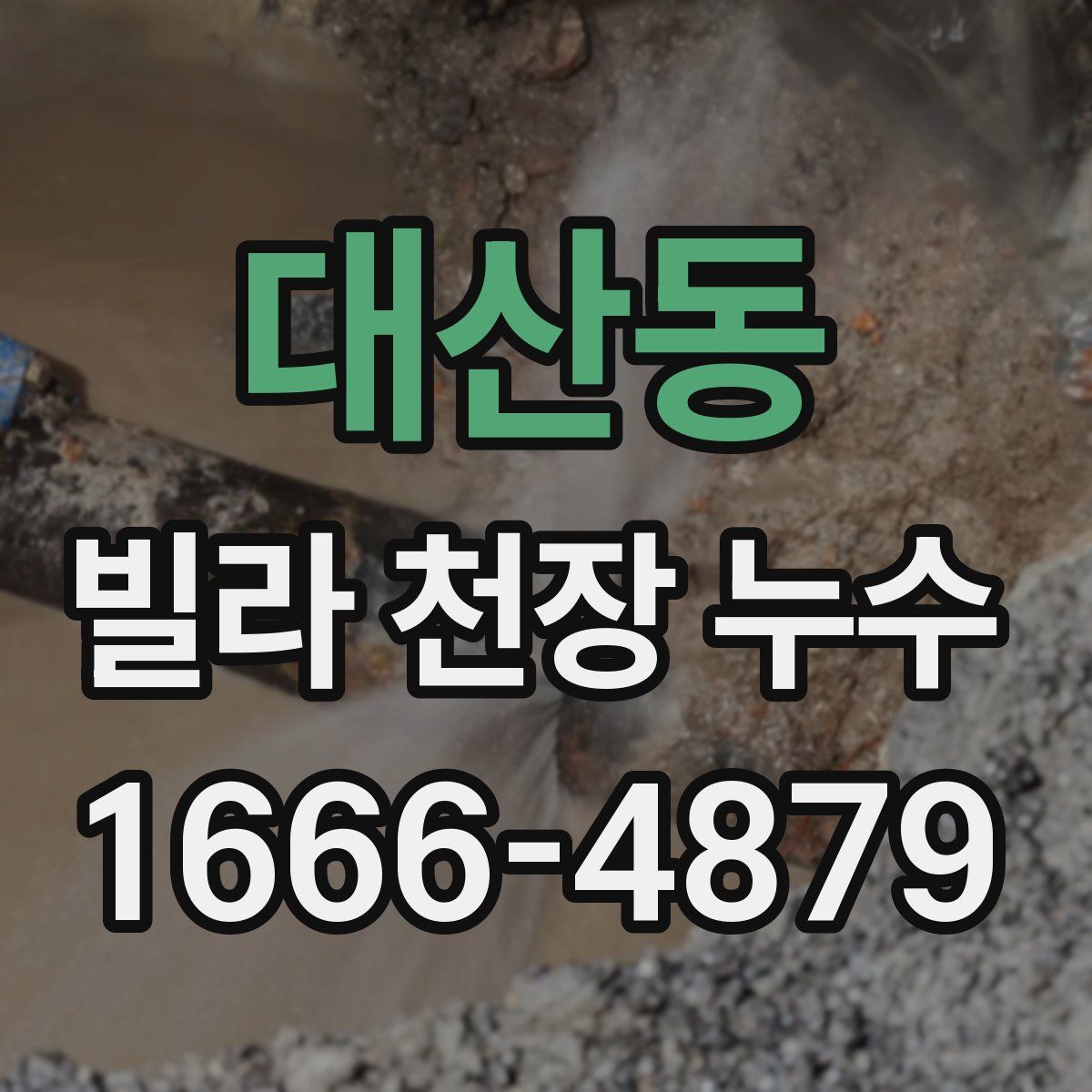 대산동 빌라 천장 누수