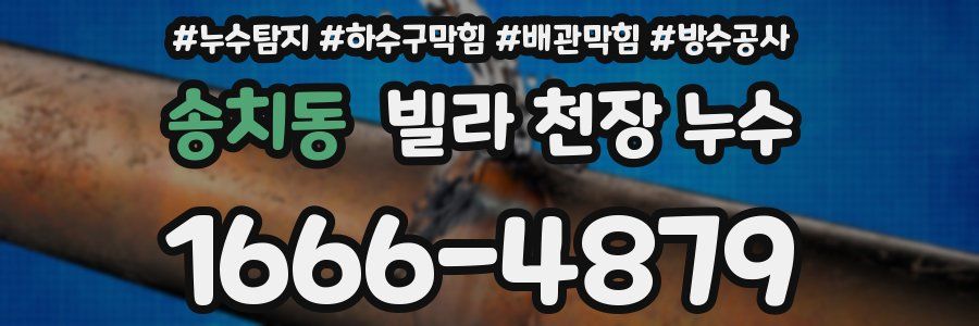 송치동 빌라 천장 누수