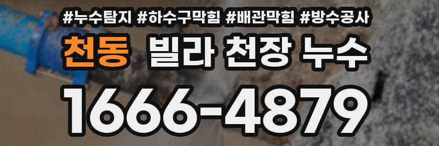 천동 빌라 천장 누수