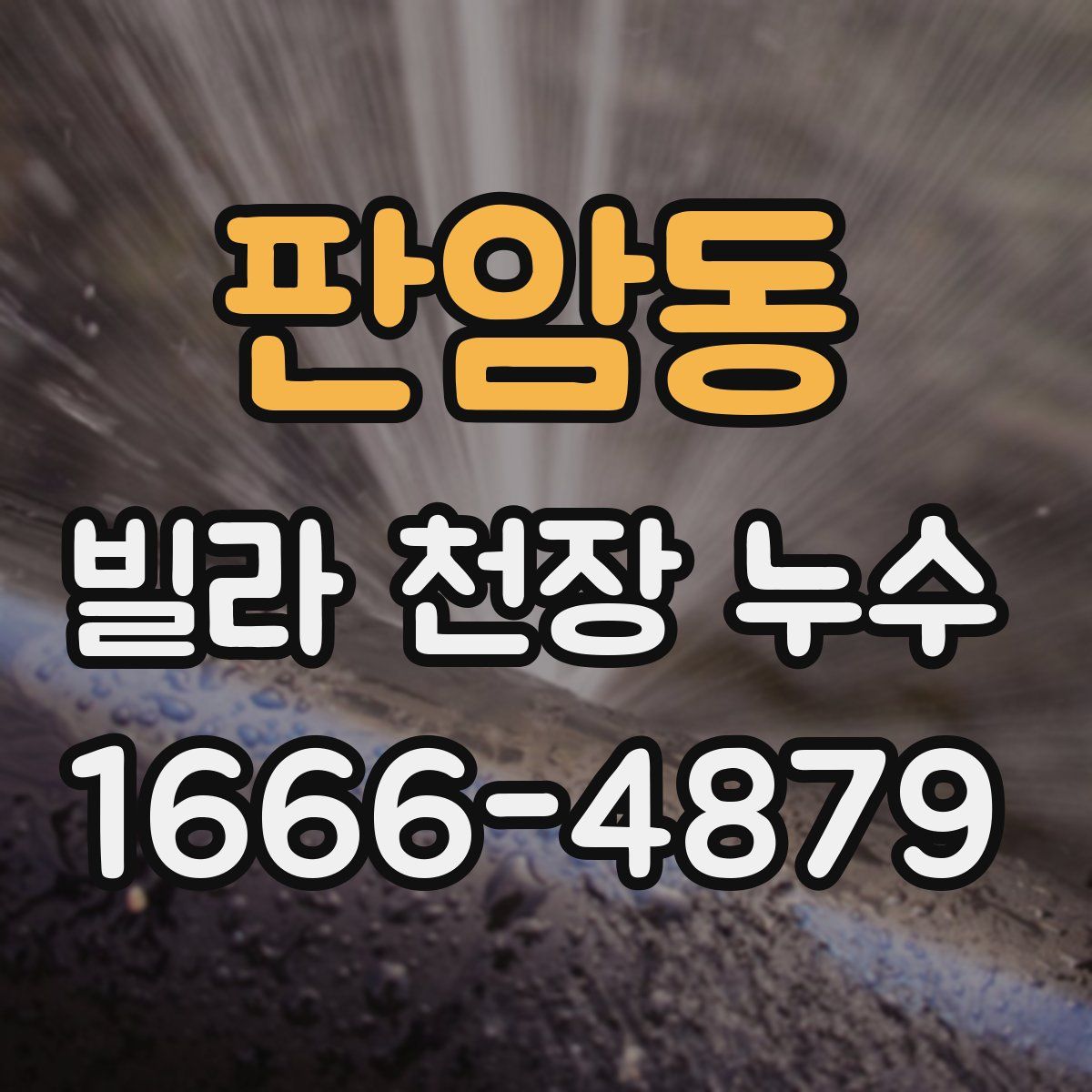 판암동 빌라 천장 누수