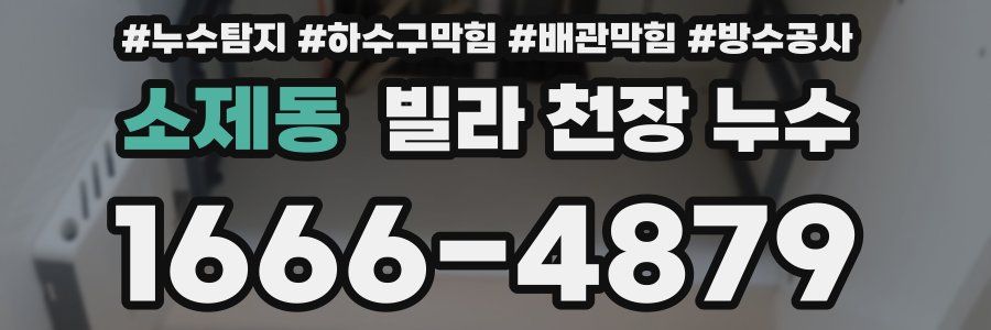 소제동 빌라 천장 누수
