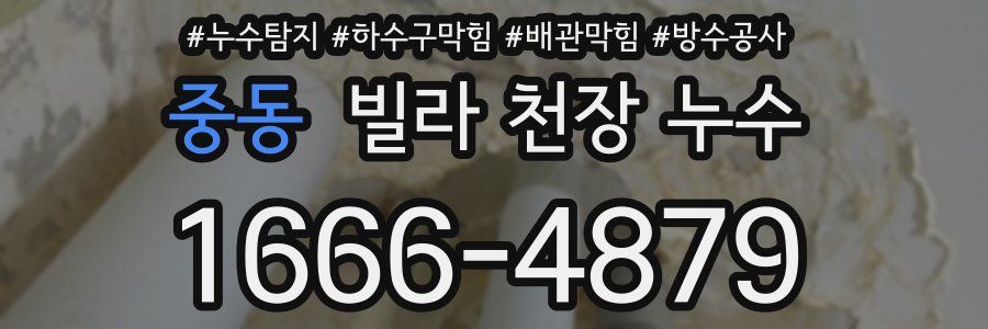 중동 빌라 천장 누수