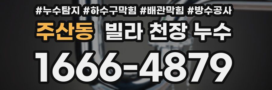 주산동 빌라 천장 누수