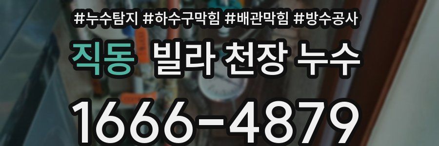 직동 빌라 천장 누수