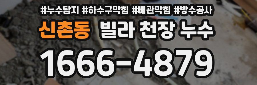 신촌동 빌라 천장 누수