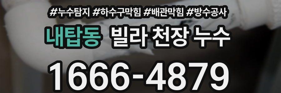 내탑동 빌라 천장 누수