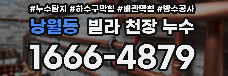 낭월동 빌라 천장 누수